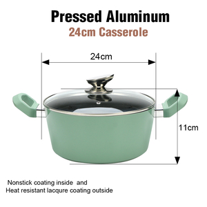 Marmites en gros, marmites à soupe en <span class=keywords><strong>aluminium</strong></span> antiadhésives de grande capacité avec couvercle, pour usage commercial - Product Image 2