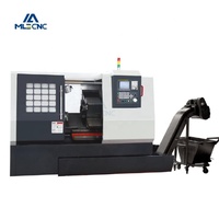 Système CNC TCK56Y de haute précision avec contre-pointe, axe Y, lit incliné, tour CNC