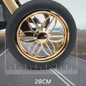 Легкая двойная детская коляска, высокая Ландшафтная амортизирующая функция, Легко складывающаяся, 20 кг, грузоподъемность в течение 6-3 месяцев - Product Image 5