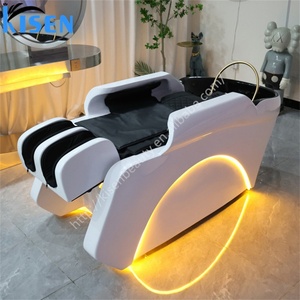 Kisen Beauty Salon Furniture Hair Spa Equipment Electric Multifunctional Headspa Hair Washing Bowl Massage Chair Shampoo <b>Bed</b> - Product Image 1
