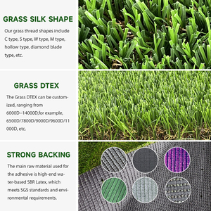 Césped Artificial de 40 mm a Precio de Fábrica, Alfombra de Césped Sintético, Material PP <span class=keywords><strong>para</strong></span> Jardín, Tenis, Deportes, Fútbol, Paisajismo - Product Image 5