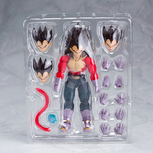 Figura de Acción de Alta Calidad de <span class=keywords><strong>Dragon</strong></span> <span class=keywords><strong>Ball</strong></span> Super, Super Saiyan Vegeta <span class=keywords><strong>SHF</strong></span> Goku, Juego de Figuras de Acción, Modelo de Juguete de Plástico - Product Image 6