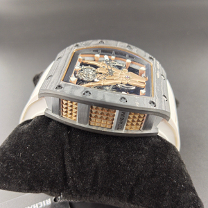 นาฬิกาข้อมือผู้ชายสไตล์ฮิปฮอปร็อ<span class=keywords><strong>ค</strong></span> ดีไซน์เขากวางทอง<span class=keywords><strong>ค</strong></span>ำ พร้อมกลไกทูร์บิญองแบบลอยตัว ตัวเรือน<span class=keywords><strong>ค</strong></span>าร์บอน TPT <span class=keywords><strong>ค</strong></span>าร์บอนไฟเบอร์ สำหรับนักธุรกิจ - Product Image 2