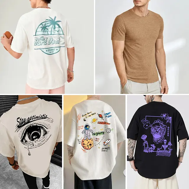 custom 100%cotton graphic tshirt printing custom brand Men's T-Shirts