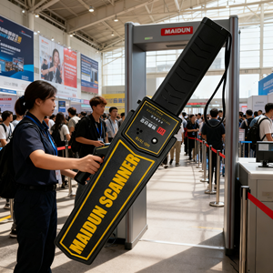 MAIDUN 보안 휴대용 금속 탐지기 지팡이 8 인치 감도 ABS 소재 블랙 핸드 헬드 금속 탐지기 - Product Image 2