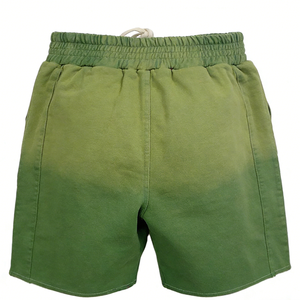 Pantalones Cortos Personalizados para Hombre, de Felpa Francesa, Algodón, Estilo Vintage, Lavado Ácido, Apliques Bordados - Product Image 1
