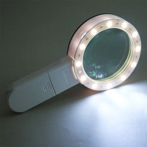Nuovissima lampada leggera all'ingrosso di alta qualità/nuova di alta qualità 30X lente d'ingrandimento portatile grande lente d'ingrandimento con supporto per l'ispezione - Product Image 2
