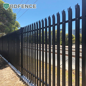 Valla de hierro personalizada de alta calidad para jardín, valla de metal puntiaguda para exteriores, barandilla de acero de Zinc negro - Product Image 2