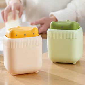 Dispensador de jabón en forma de gato Drenaje independiente Fácil limpieza Caja de almacenamiento de líquidos de gran capacidad Dispensador de jabón manual tipo empuje - Product Image 1