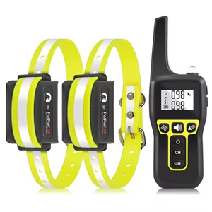 Produit d'entraînement 2024 collier en Polyester réfléchissant personnalisé de qualité supérieure lampe de poche télécommande sans collier de dressage de chien de choc - Product Image 1