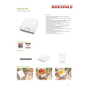 SOEHNLE küchenwaage profi 300ดิจิตอล20กก. คราฟทราเกอร์ - Product Image 2