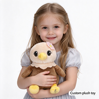 OEM/ODM disponible, logo personnalisé, jouet en peluche aigle, aigle brun en peluche, jouets en peluche, mascotte d'entreprise, jouet en peluche aigle