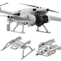 Kaki Pendaratan Plastik Lipat Ekstensi Cepat, Kaki Pendaratan yang Ditinggikan untuk Drone Mini 3 / Mini 3 Pro Seri Mini 3