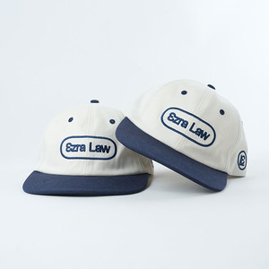 Gorra de 6 Paneles, Gorra Sin Estructura con Logotipo Bordado, Gorra de Visera Plana, Gorra de 6 Paneles 100% Algodón - Product Image 6