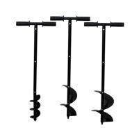 Tarière manuelle en acier pour trous de poteaux de jardin et de clôture, qualité industrielle, DIY, OEM ODM personnalisable