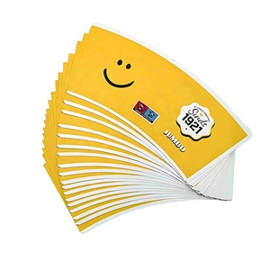 Tasse de papier de matière première de flexographie bon marché de vente d'usine 160gsm 180gsm tasse de papier de ventilateur personnalisé - Product Image 3