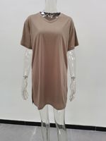 Setelan Olahraga Wanita Plus Size 2 Potong, Kaos & Celana, Model Longgar, Cocok untuk Jogging, Biker, dan Wanita