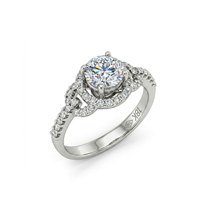 Bague de mariage personnalisée en or massif 10K 14K 18K avec diamant de laboratoire 1 carat, qualité VVS-VS, taille brillant, plaqué or 14K, pour soirée - Product Image 1