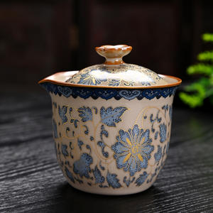 Retro Blue And White Kung Fu <b>Tea</b> <b>Set</b> With Lid Portable Travel Outdoor Use Ceramic Teapot And Cups <b>Set</b> For Business Gifts - Product Image 4