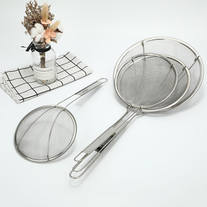 Stainless Steel Long Handle Strainer 3 Sizes For Frying Noodles Dumplings Kitchen Sieve Colander - Product Image 2
