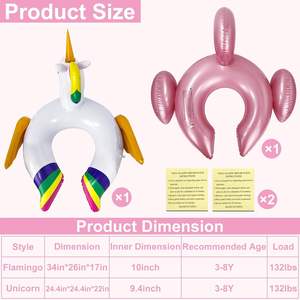 Flotador Inflable de PVC para Piscina, Flamenco y Unicornio, para Niños - Product Image 2