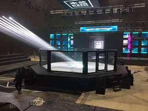 <span class=keywords><strong>Cage</strong></span> octogonale <span class=keywords><strong>MMA</strong></span> à utiliser pour événement, plate forme de 9x9M, avec 1 M surélevé - Product Image 5