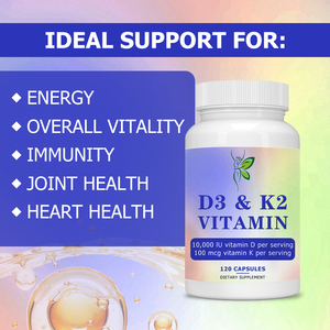 OEM Private Label Vitamin D3 &amp; K2 Capsules with Magnesium and Zinc Support Heart Health Improve Immune System Capsules - Product Image 4
