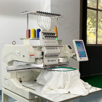 Machines à broder monogramme pour casquette chemise tissu logo entièrement automatiques informatisées 1 2 3 4 têtes avec prix de gros bon marché