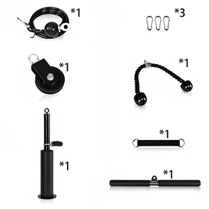 Durable Home Fitness Pull-down Training <b>Sets</b> Multifunctional <b>Lift</b> <b>Weighted</b> Pulley System Cable Machine with Adjustable Cable - Product Image 2
