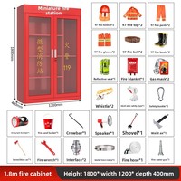 Mini casier à matériel incendie complet en acier laminé à froid, ignifuge, anti-humidité, antivol, pour chantier