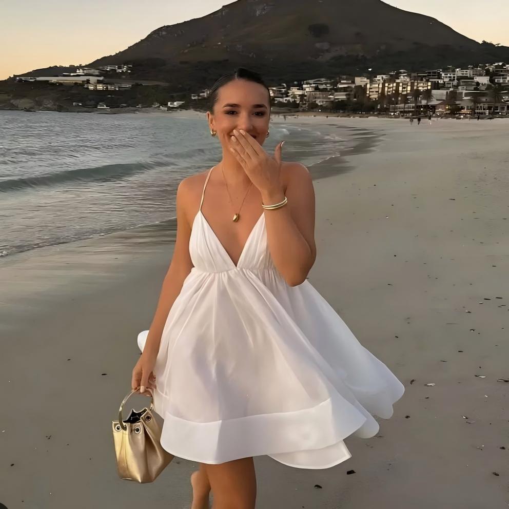 Low Price White Dresses for Beach Party Satin Tassel Design | Alibaba.com