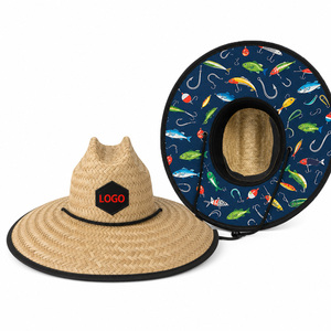 2026 High Quality Sun Lifeguard Custom <b>Straw</b> <b>Hat</b> Beach <b>Straw</b> Fishing <b>Hat</b> Wholesale <b>Straw</b> <b>Hats</b> for Outdoor Sun Protection - Product Image 1