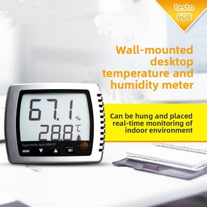 Medidor de Temperatura y Humedad Digital LCD Testo 608H1, Termómetro de Alta Precisión, 1 Año de Garantía, Uso Doméstico/Industrial - Product Image 3