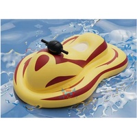 Bateau à moteur électrique gonflable commercial, mini-bateau de pêche pour une personne, bateau à moteur pour la dérive et le surf, kart aquatique pour parcs aquatiques