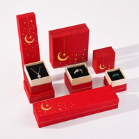 Boîte d'emballage pour bijoux en papier avec impression dorée personnalisée, boîte cadeau pour bijoux multi-tailles, boîte rigide en 2 parties, boîte en carton avec couvercle et base