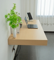 Escritorio Moderno Ergonómico en Forma de L, Suspendido, de Acrílico y Madera Sólida, Convertible y Extensible, con Cajón para Archivos, para Oficina en Casa