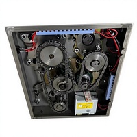 Machine automatique de haute précision pour la fabrication de feuilles de pâte et de peaux de raviolis, pour usage en restaurant, avec moules interchangeables et moteur.