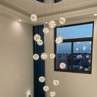 Luminaire suspendu sphérique en verre minimaliste moderne, lumière nordique, luxe, salon, luminaire suspendu unique
