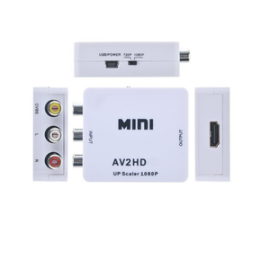 Adaptateur Upscaler AV vers HDTV Mini Convertisseur AV2HD 1080P RCA Composite pour PS2 Wii N64 Lecteur VCR DVD - Product Image 1
