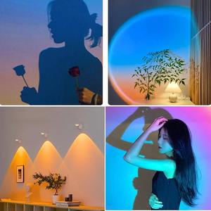 Lámpara Inalámbrica de Atardecer, Proyector de Luz Nocturna, Decoración para el Hogar, Lámpara de Pared, Vitrina de Cocina, Armario, Dormitorio, Lámparas de Lectura para RV - Product Image 4