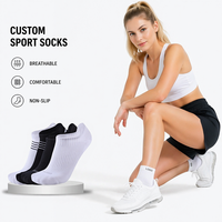 Famous-County Summer Standard Casual Ankle Socks Men's Women's Youth Breathable Eco-Friendly Sweat-Wicking Friction-Resistant