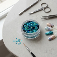 3 mm sternaaldglitter laserpailletten meerkleurig vijfpuntig glitterstof voor nail art kerstdecoratie