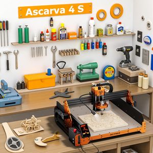 ACMER Ascarva 4S รองรับการอัพเกรดแกนหมุน 70W ถึง 500W เครื่องเราเตอร์กำลังสูงสำหรับงานกัดไม้ พลาสติก อะคริลิก MDF และงานแกะสลัก - Product Image 2