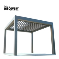 Pare-soleil Pergola aluminium bioclimatique 3x3 toit rétractable Gazebo extérieur persiennes pergola métallique motorisée