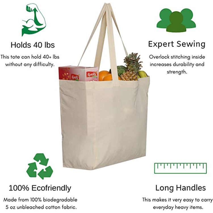Custom LOGO Printed Cotton Bag,cotton organic cotton bag,Reusable Natural Cotton Canvas Shopping Tote Bag