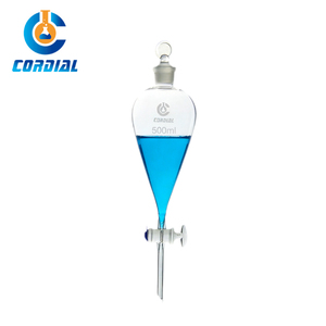 Funil de Separação de Vidro Borossilicato 3.3 CORDIAL com Válvula de Vidro ou PTFE para Extração em Laboratório - Product Image 6