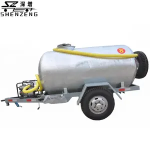 water tank semi trailer mobile fuel tank trailers 2000l galvanized