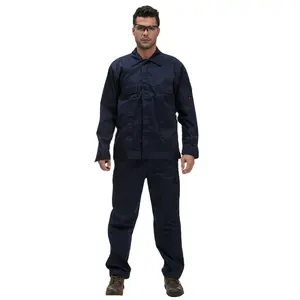 Stock FR workwear Flame Retardant Fire Proof Anti-static Oil field Cotton Workwear