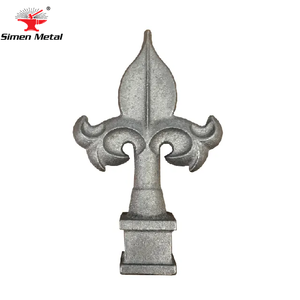 Punta de lanza de hierro forjado popular con componentes de hierro forjado de la <span class=keywords><strong>mejor</strong></span> calidad de superficie lisa - Product Image 6