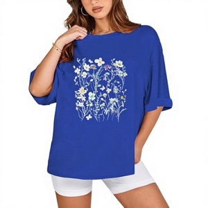 T-shirts Oversize d'Été pour Femmes – Vente Chaude Directe Usine, Fabrication OEM, Imprimés Graphiques, Coupe Ample et Carrée, 100% Coton 240 GSM - Product Image 4